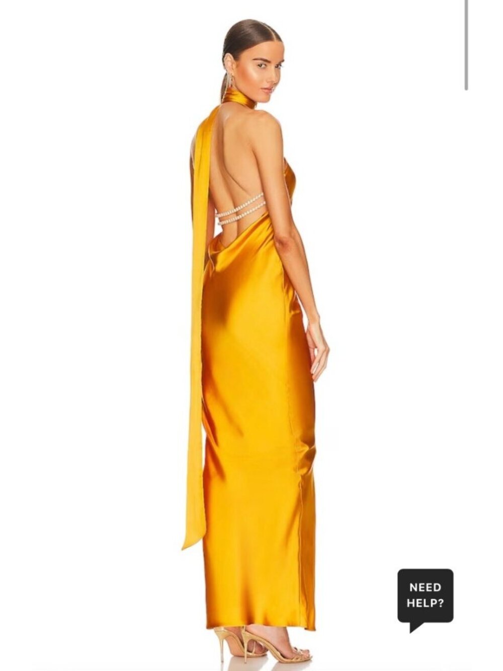 Khanums x REVOLVE Kara Pearl Trim Maxi Dress Yellow